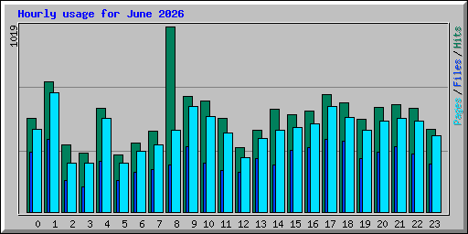 Hourly usage for June 2026